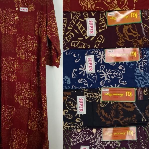 Daster Kencana Ungu Lengan Panjang Jumbo Label Coklat