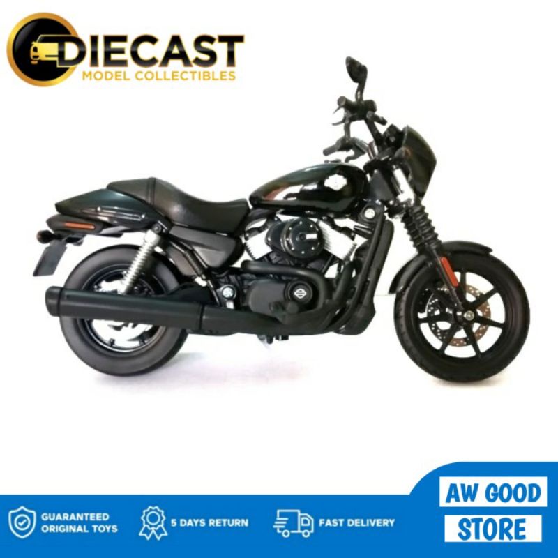 Diecast Motor Harley Davidson Street 750 Maisto - Miniatur Moge Harley