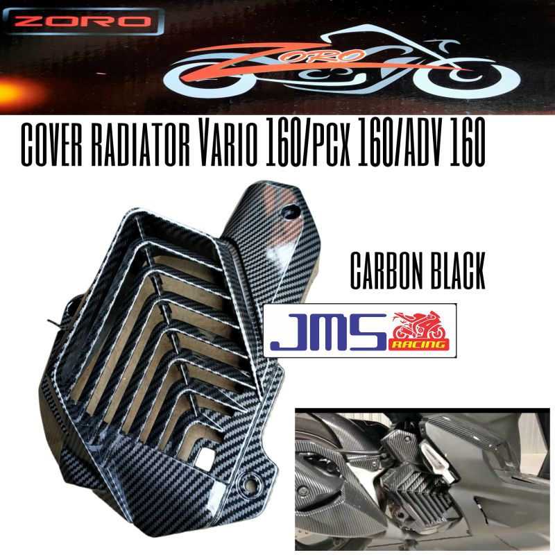 cover tutup carbon knalpot/filter hawa/cover pijakan set/corong knalpot/Speedo meter carbon/sayap samping carbon/cvt+keong cvt set carbon/dasi carbon/radiator carbon vario 160 new/pcx 160 new zoro