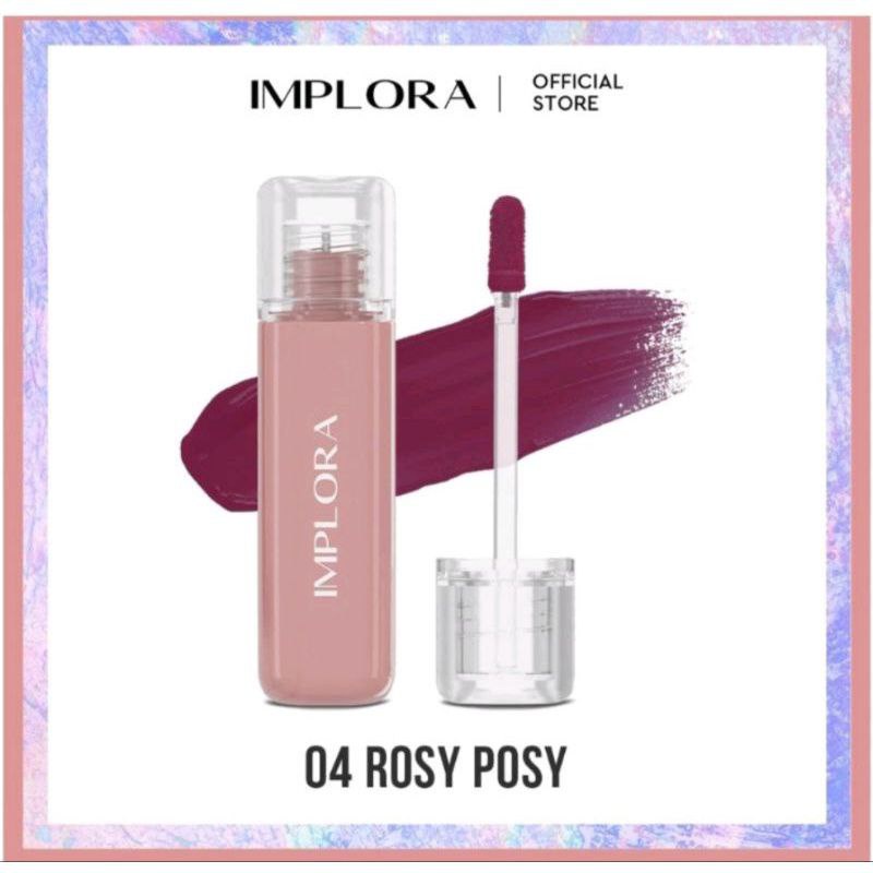 IMPLORA Jelly Tint Indonesia / Juicy Plumpy Lips 5ml / Vitamin E Peptide Omega