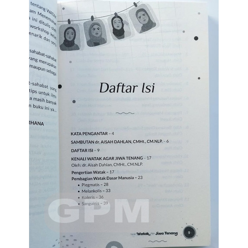 Buku dr. Aisah Dahlan : Kenali Watak Agar Jiwa Tenang | 100% Ori | + Bonus Kalender 2023