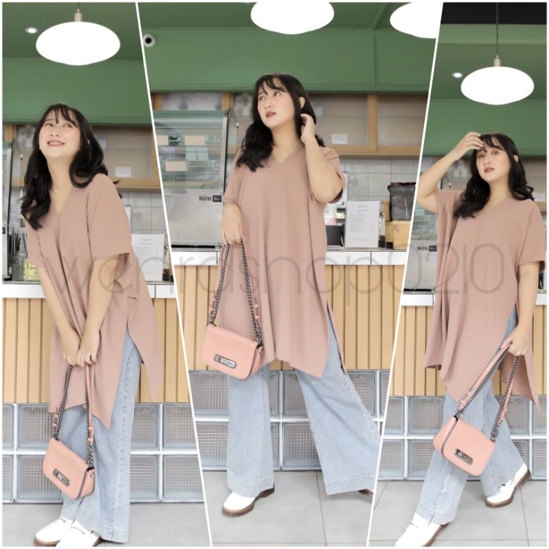 LONG SQUARE/ ATASAN WANITA/ NAGITA LONG SQUARE TERBARU/ AIRFLOW CRINKLE BLOUSE/ ATASAN CRINKLE