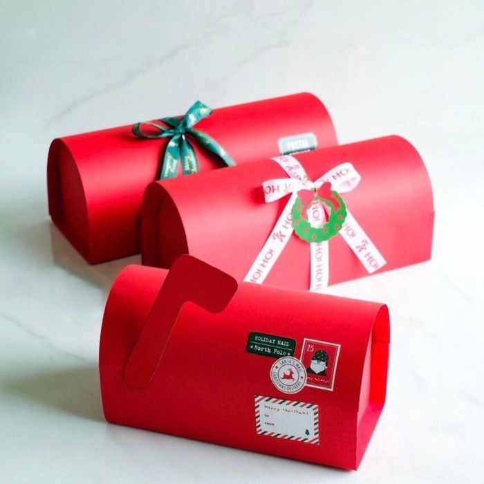 

best seller] Kotak Kue Bentuk Mailbox / Premium Hamper Christmas Natal Box