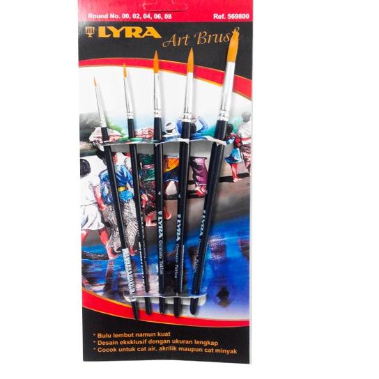

LYRA ART BRUSH SET ROUND / KUAS BULAT SET