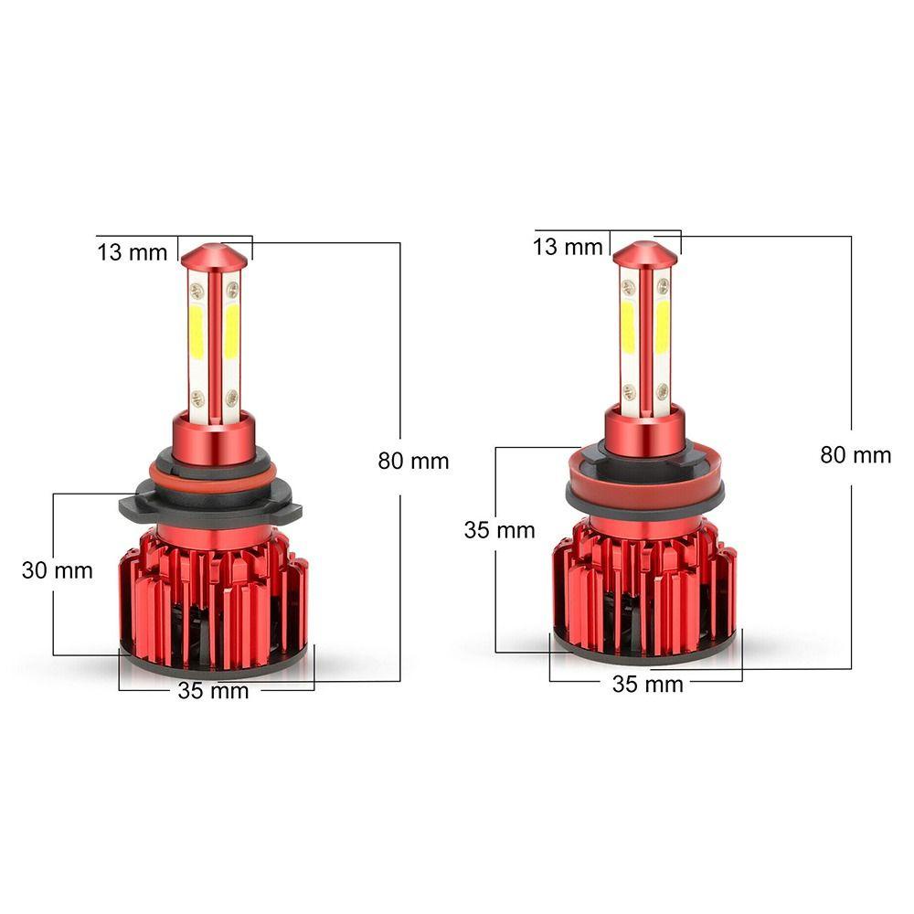 POPULAR 2pcs Lampu Kabut Mobil Putih 330000Lm 6000K LED Super Terang Hi/Low Kit Beam Sein