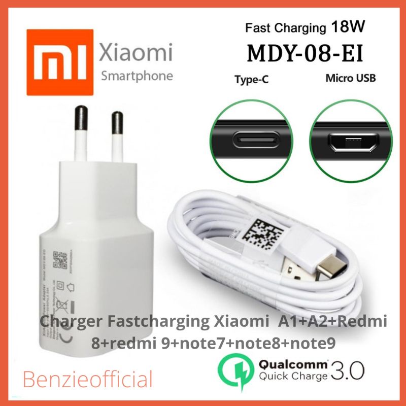 Cas Hp Xiaomi Original Note 7 Note 8 Redmi 8 Redmi 9 charger hp xiomi ori fastcharging