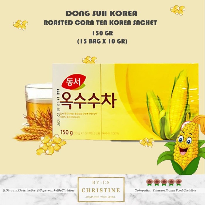 

KOREA CORN TEA DONG SUH CORN TEH KOREAN CORN TEH JAGUNG 150 GR