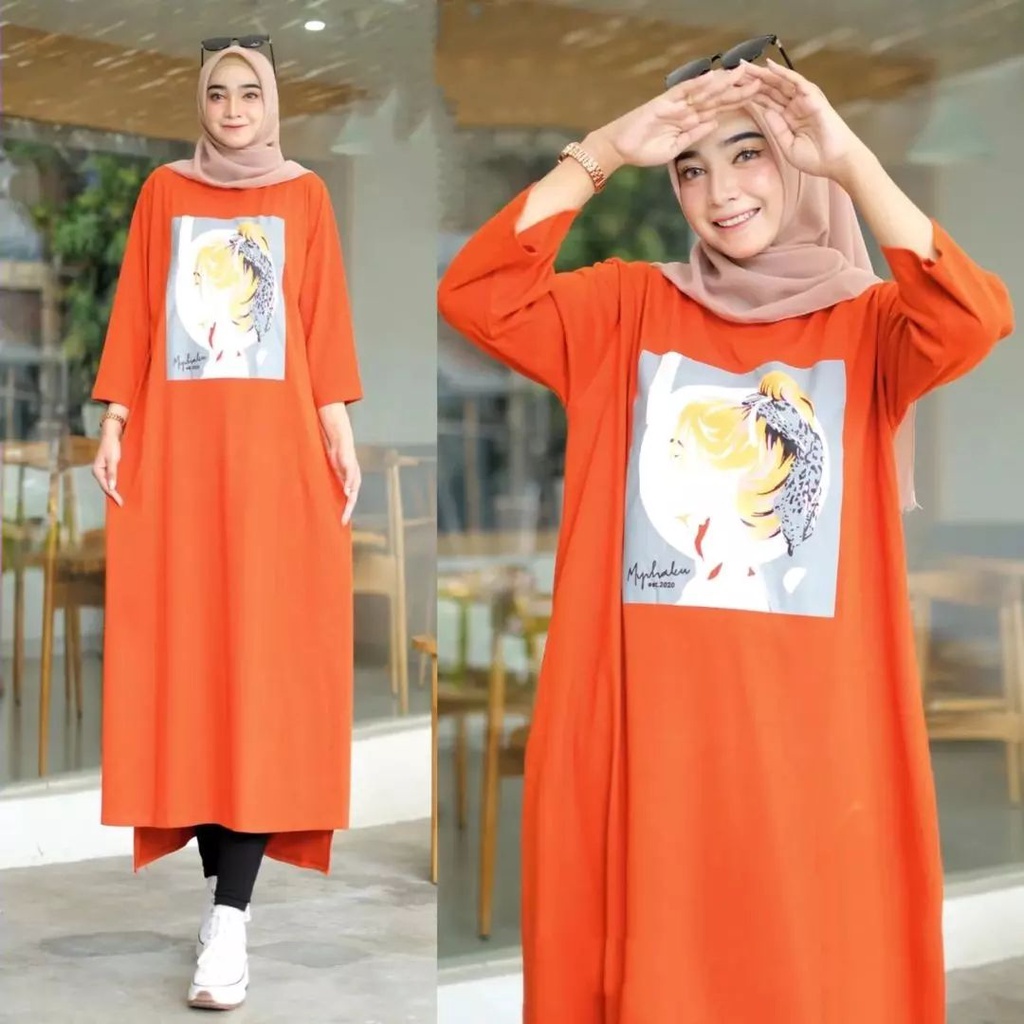 JESICA MIDI DRESS BAHAN KAOS KATUN COMBED 24s MOTIF POLOS APLIKASI SABLON UKURAN M L XL DAN XXL GAMIS WANITA TERBARU 2023 JUMBO MIDI DRESS HITAM POLOS ATASAN WANITA LENGAN PANJANG BAJU KAOS OVERSIZE WANITA