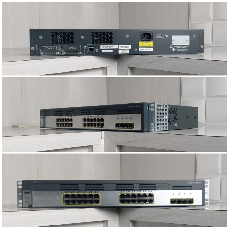 Cisco Catalyst 3750 seriesWs-C3750G-24TS-E 2U