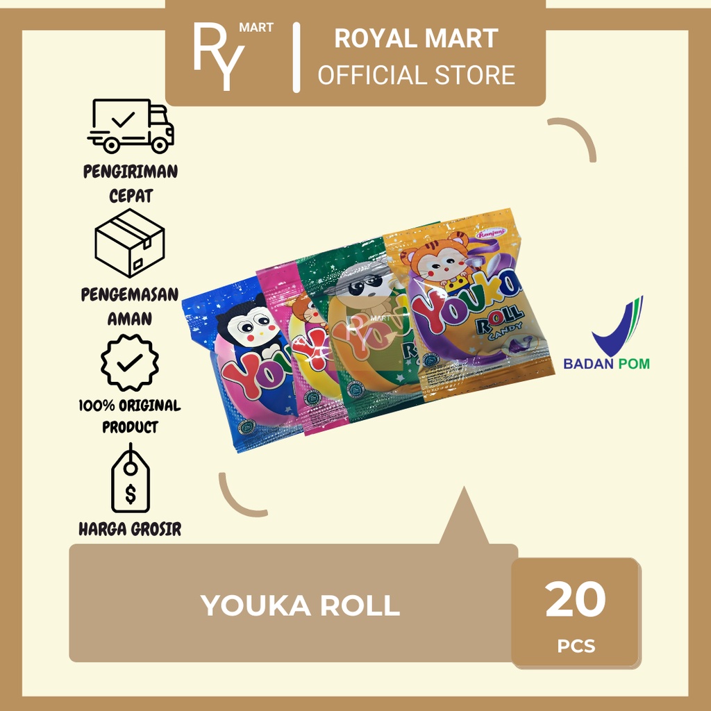 

Youka Roll Candy 20's