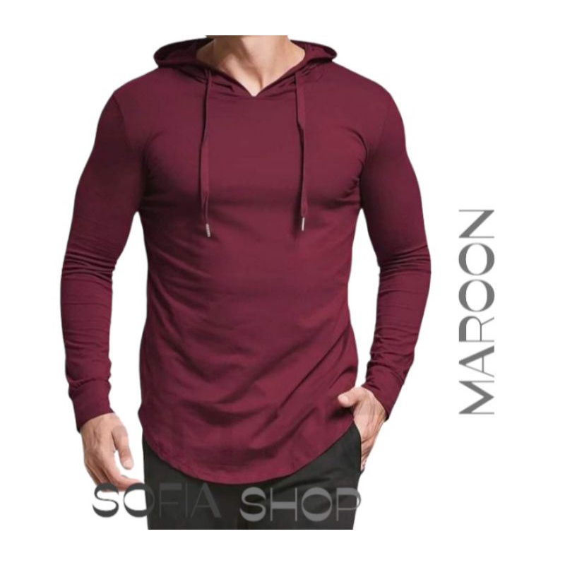 Hoodie Pria Lengan Panjang longline model terbaru/Hoodie Distro Badung/Sweater Pria Terbaru/kaos Ber