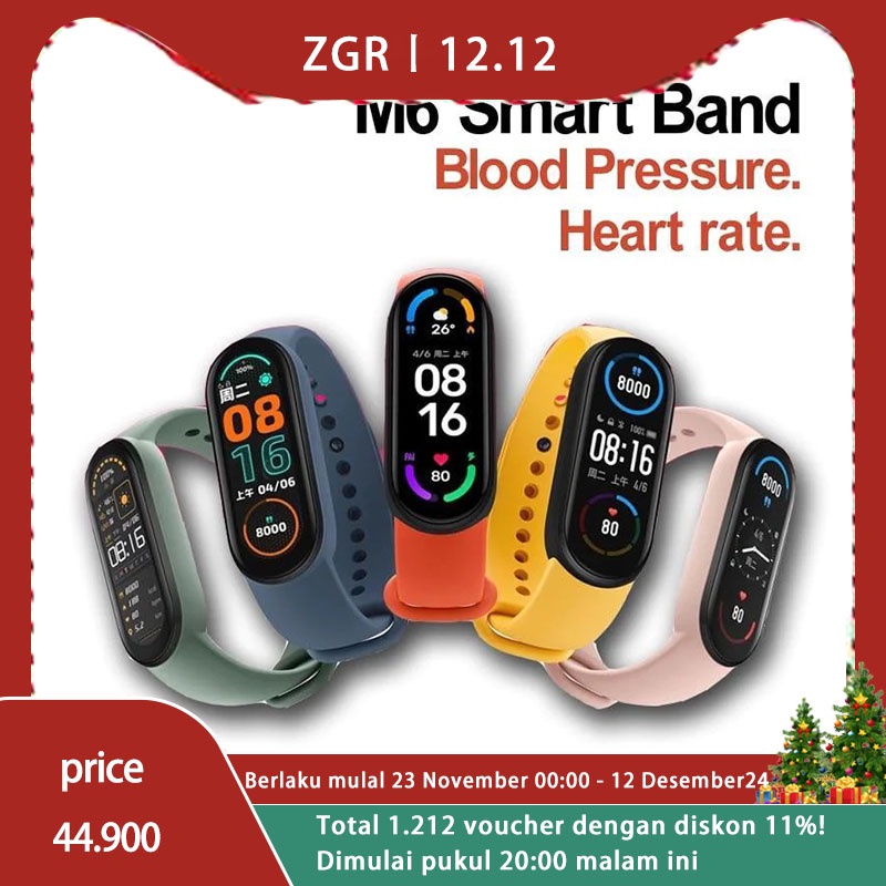 M6 sports smart bracelet Magnetic charging supports heart rate monitoring &amp; blood pressure monitoring &amp; sleep monitoring &amp; sedentary reminder