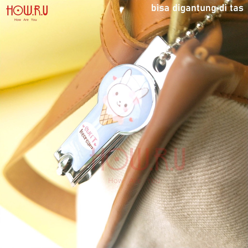 HOW.R.U | Gunting Kuku Pastel / Nail Cut Mini Motif Karakter