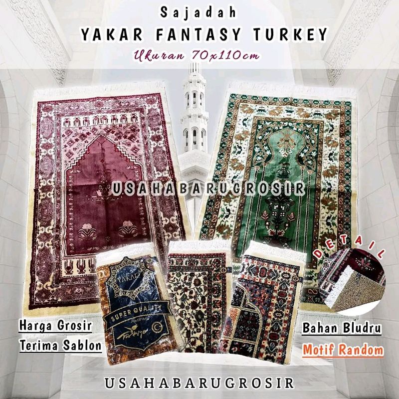 SAJADAH WANGI TURKI YAKAR / SAJADAH TURKI / SAJADAH MURAH / TRAVEL