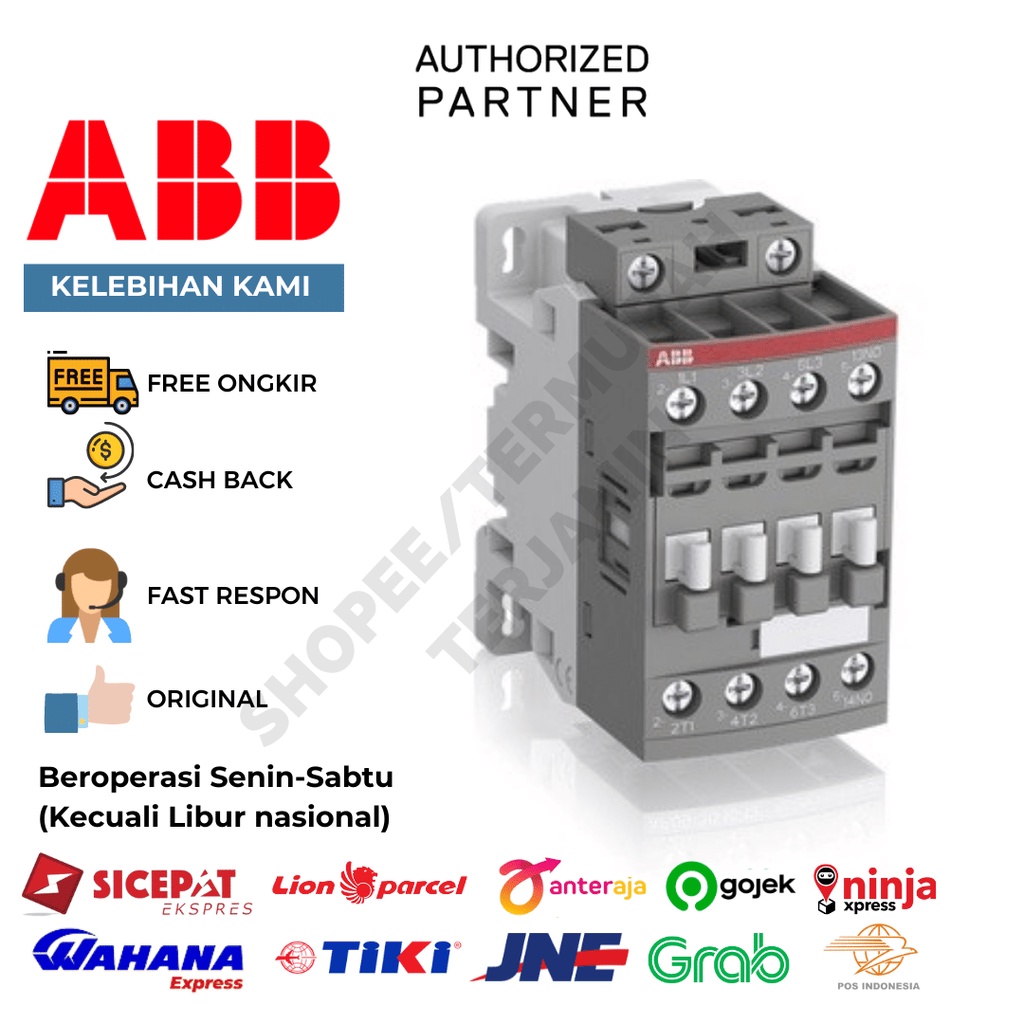 ABB CONTACTOR AF09-30-01-11 24-60V50/60HZ 20-60VDC 1SBL137001R1101