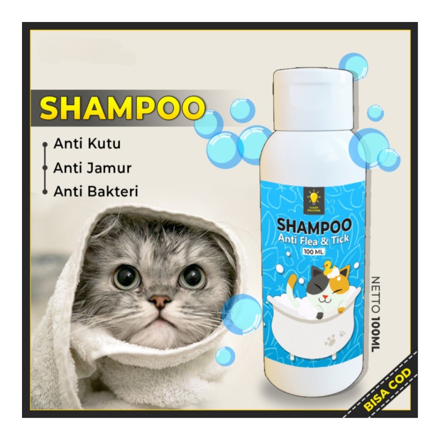 ANTI FLEA &amp; TICK Septimax Shampoo Kucing 100mL - Shampoo Anti Kutu &amp; Jamur [ CS ]