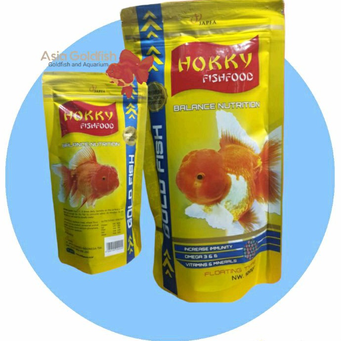 HOKKY GOLDFISH BALANCE NUTRITION 250Gram | Pelet Ikan Makanan Ikan Koki Pakan Koki