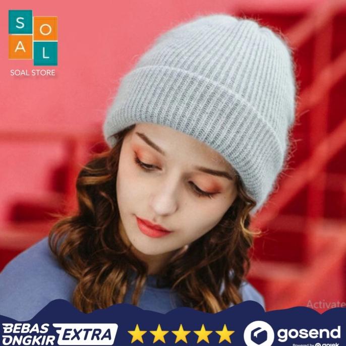 Topi Kupluk Wool Tutup Kepala Pria Wanita Camping Kemah Musim Dingin