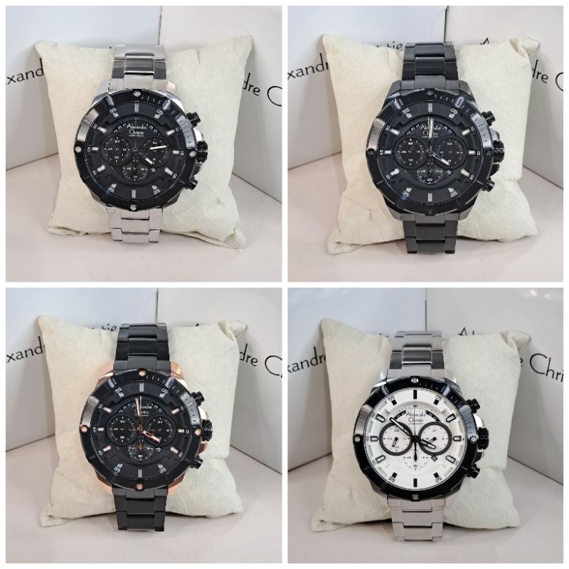 Alexandre Christie 6529 AC6529 Jam Pria Stainless Steel Original & Garansi Resmi 1 Tahun