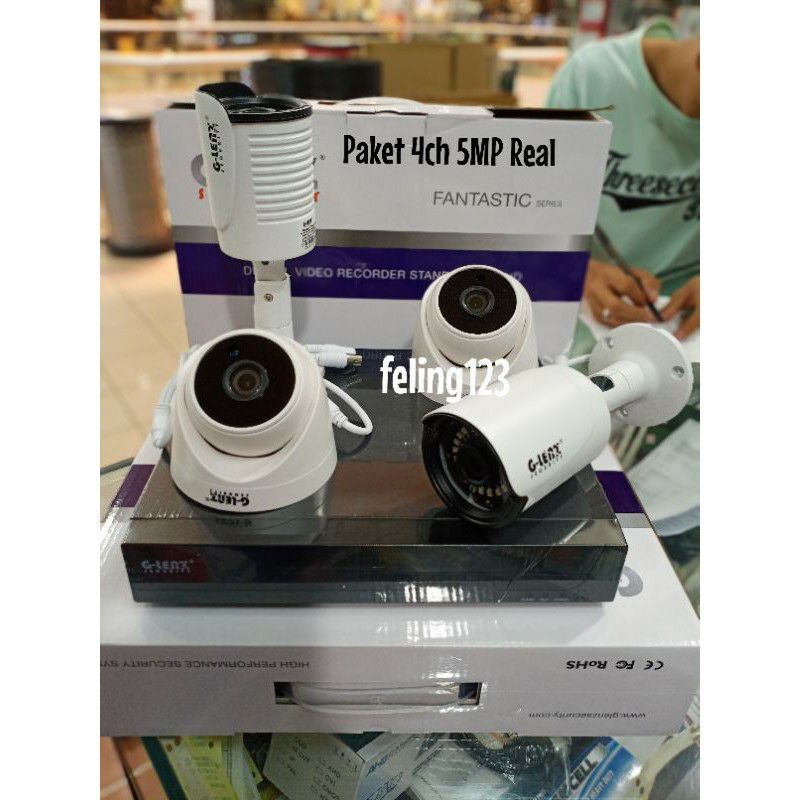 paket cctv 8 camera siap pasang full color 5mp