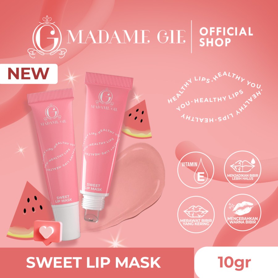 SWEET LIP MASK WITH SCRUB MADAME GIE 10gr