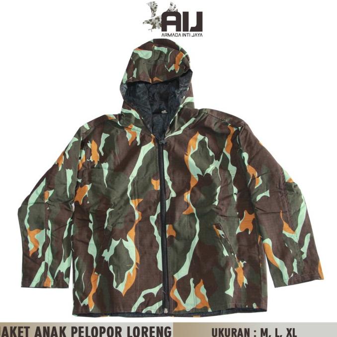 Jaket Anak Loreng Pelopor Brimob - Jaket Loreng