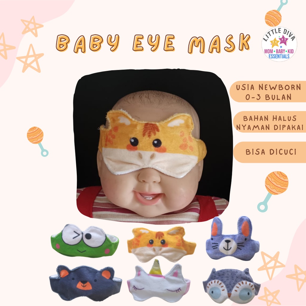 Baby Eye Mask Penutup mata bayi Cover berjemur