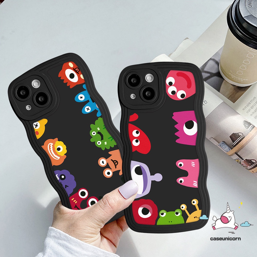 Soft Case Desain Kartun Monster Kecil Lucu Untuk iPhone 6 6s 7 8 Plus 11 14 12 13 Pro Max XR 14 Plus X XS Max SE 2020