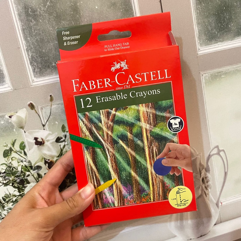 

CRAYON FABER CASTELL ERASABLE 12 WARNA + DAPAT SERUTAN DAN PENGHAPUS KRAYON 1SET 12WARNA LENGKAP BEST QUALITY ALAT TULIS SEKOLAH DAN KANTOR HARGA TERMURAH BISA COD