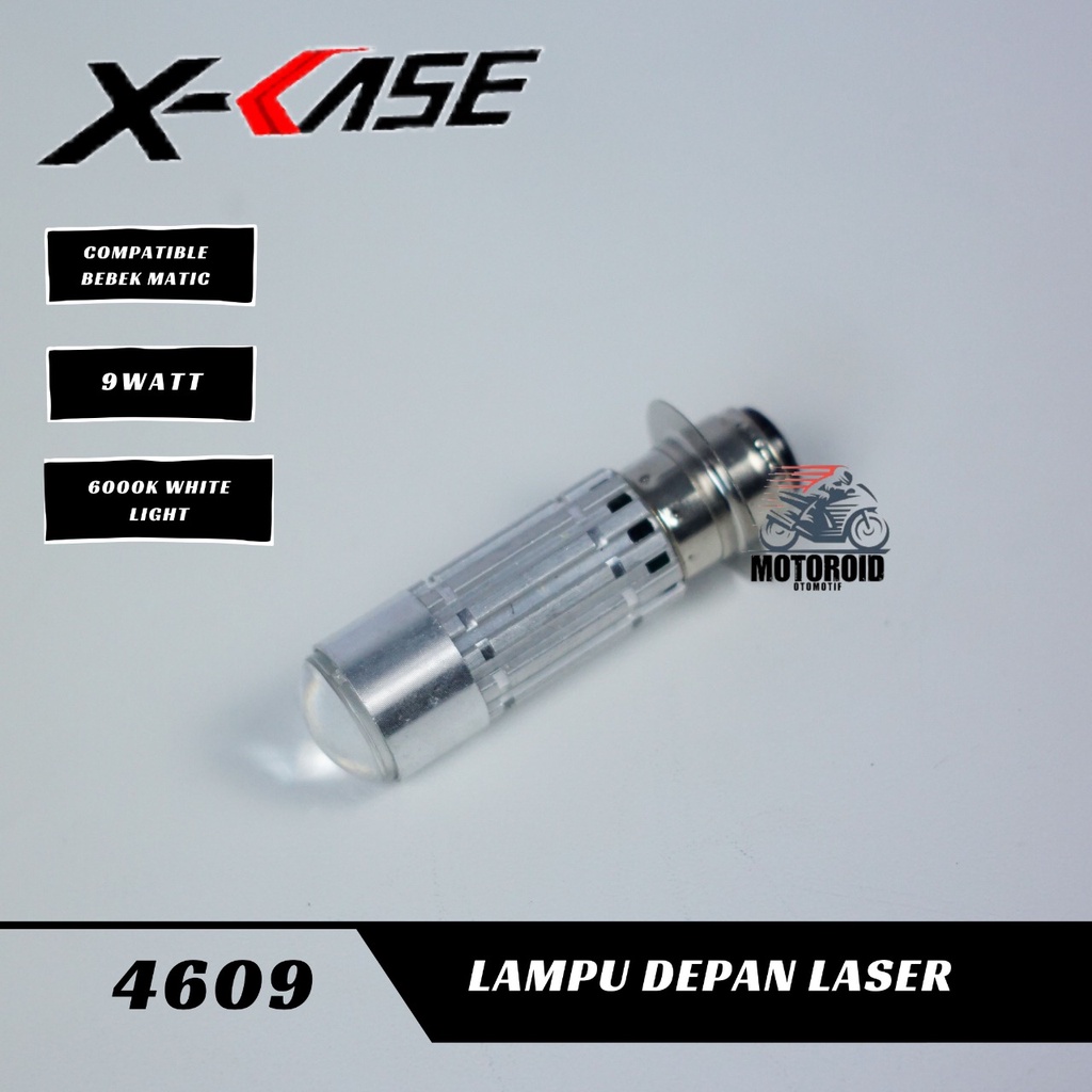 LAMPU DEPAN LASER XCASE MOTOR BEBEK MATIC BEBEK KAKI H6 SUPER TERANG LAMPU MOTOR MATIC BEBEK KAKI UNIVERSAL