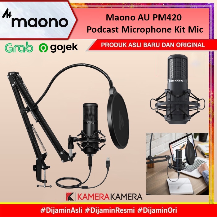 Jual Maono Au Pm Podcast Microphone Kit Mic Maono Aupm Shopee Indonesia