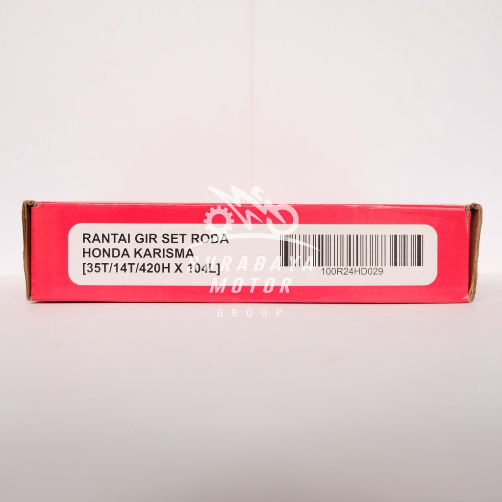 Gearset KPH Fuboru 420 Original Gear Depan Belakang Rantai Set Honda Kharisma Karisma Supra X 125 X1