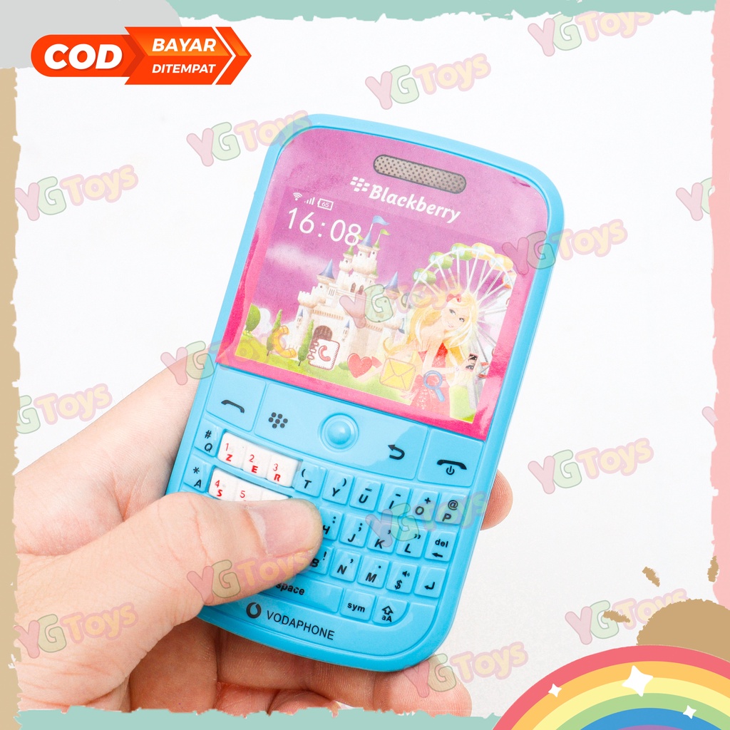 YGtoys Mainan Telfon Telepon Telpon Handphone HP Anak Perempuan Musik Princess Musical Toy HP Aiyaiyai