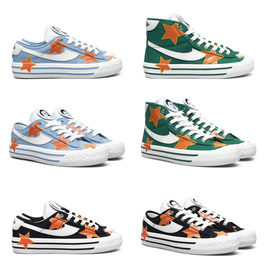 SEPATU COMPASS X BOY PABLO (Baby Blue Low / Green High / Black White Low)