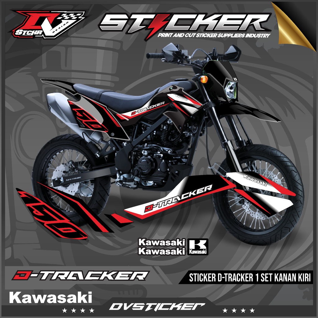 Stiker motor-Striping Kawasaki DTracker 150 SE Variasi Original-Sticker Variasi Kawasaki DTracker Te