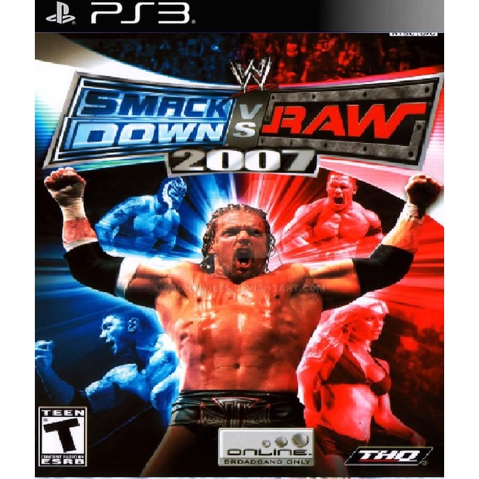 DVD Kaset Game PS2 PKG PS3 Multiman HEN WWE SmackDown vs RAW 2007