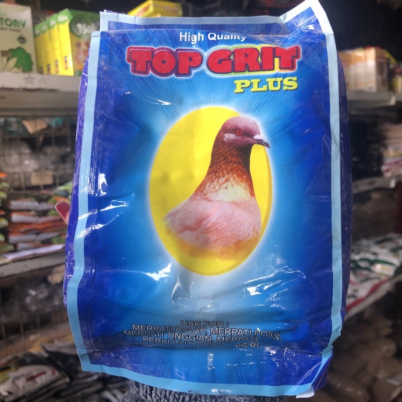 TOP GRIT PLUS MERPATI DARA PERKUTUT KEMASAN 1000gr ASINAN REMISAN KALSIUM