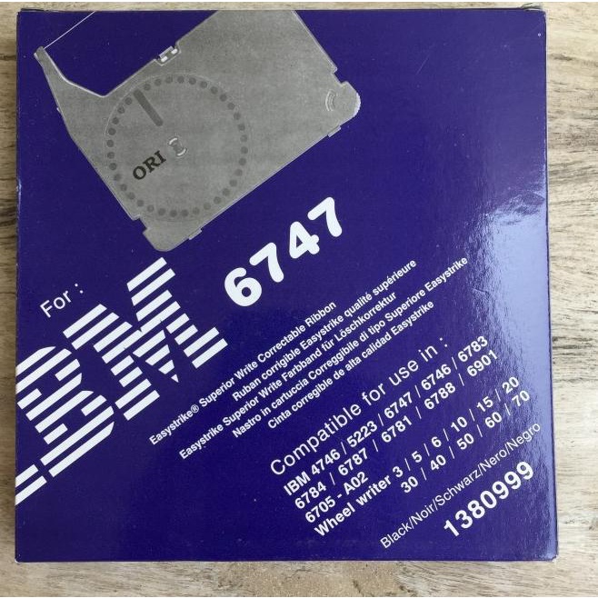 Pita mesin tik ORI utk IBM 6747 correctable typewriter ribbon