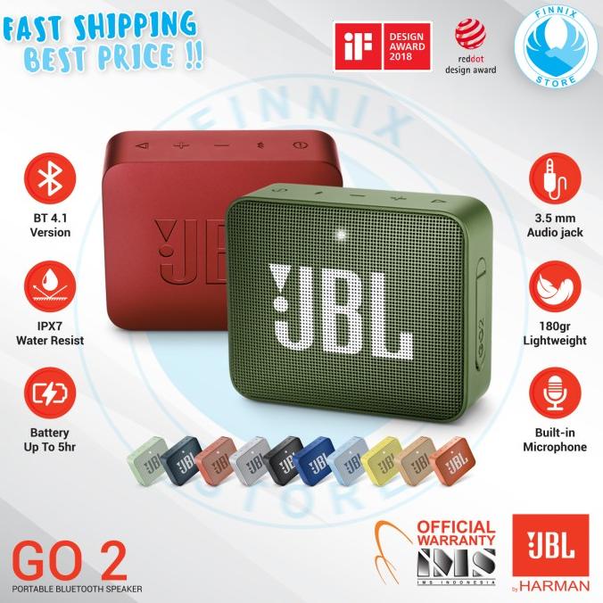 TERBARU JBL GO 2 Portable Mini Bluetooth Speaker ORIGINAL - Garansi Resmi /SPEAKER BLUETOOTH/SPEAKER AKTIF/SPEAKER BLUETOOTH BASS/SPEAKER FULL BASS