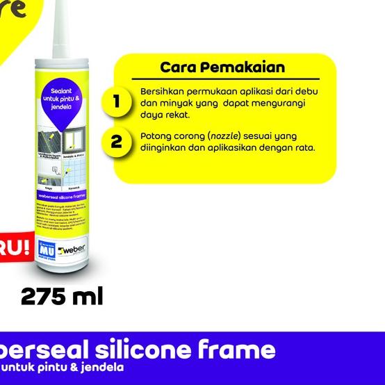 

MU Weber Weberseal Silicone Frame Sealant Pintu & Jendela 275 ml - White