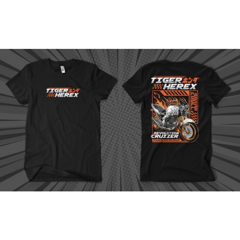 Kaos Baju Honda Tiger Herex // Baju Motor herex Tiger