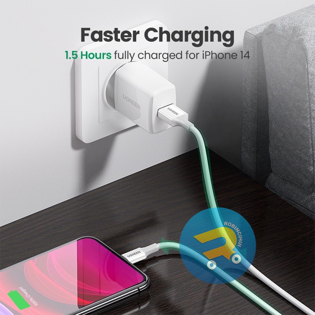 CHARGER IPHONE UGREEN USB to LIGHTNING - KABEL IPHONE - KABEL DATA IPHONE - IPHONE - CAS IPHONE - KABEL CHARGER IPHONE - KABEL CASAN IPHONE - KABEL LIGHTNING IPHONE - LIGHTNING IPHONE - KABEL CAS IPHONE - CHARGE IPHONE - KABEL CHARGE IPHONE - CASAN IPHONE