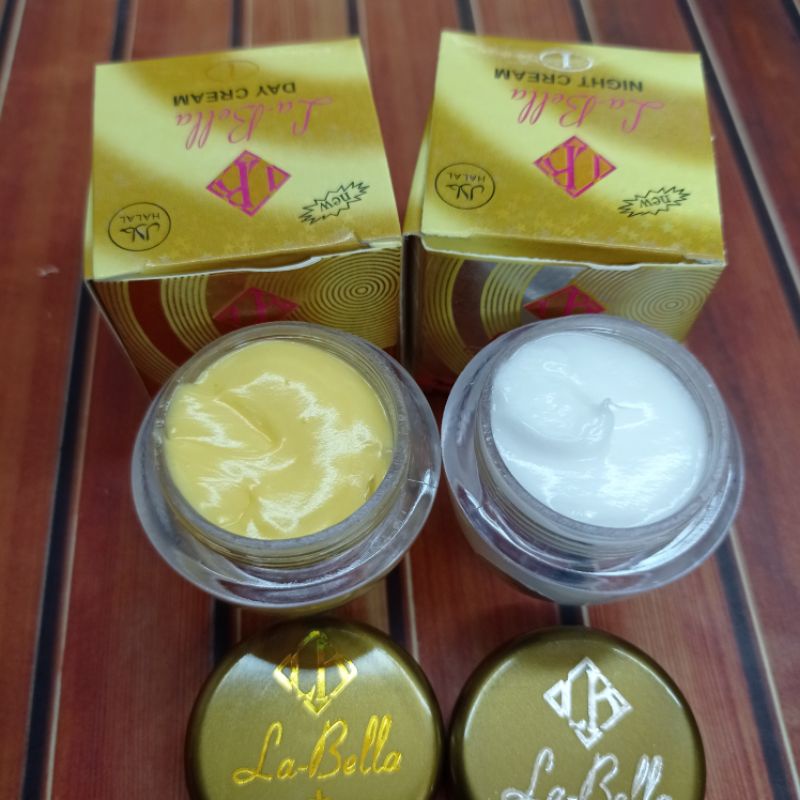 12 Pcs Cream Labella Siang/Malam Holo Asli Kualitas Cream Terbaik