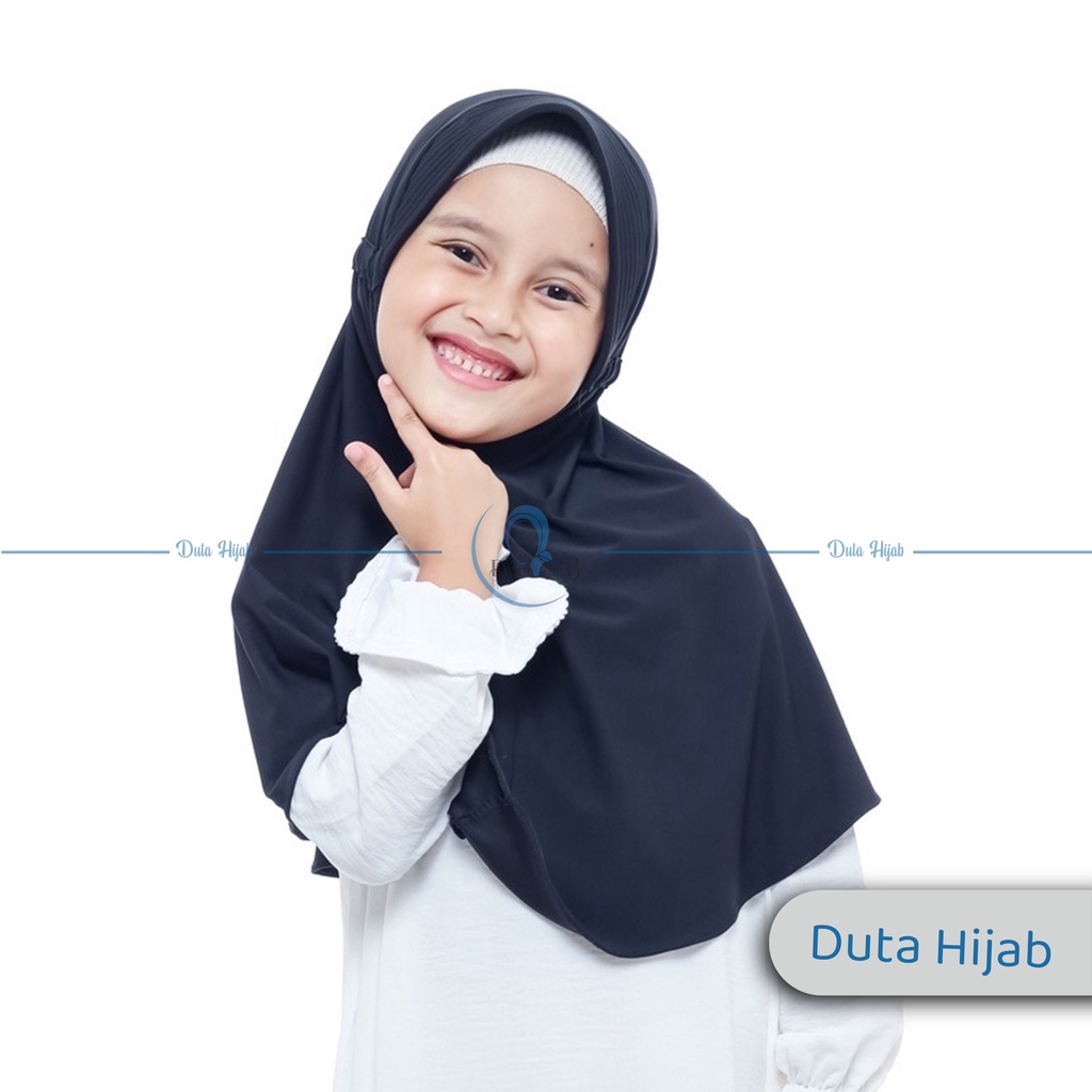 Jilbab Serut Anak Jersey | Jilbab Serut Anak Sekolah Jersey Premium (SD)