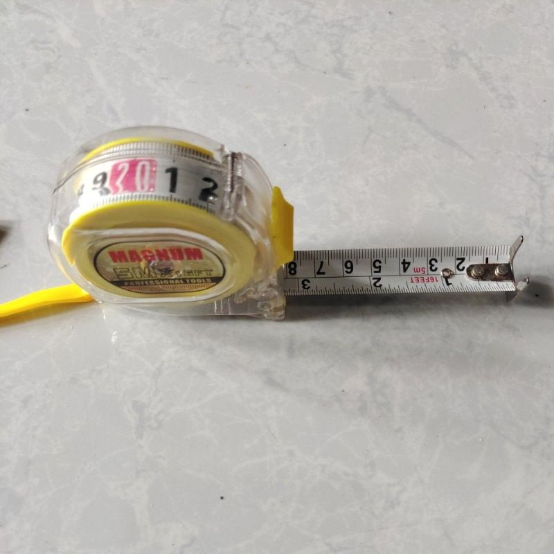 MAGNUM meteran transparant 5M / meteran Magnum transparant 5m