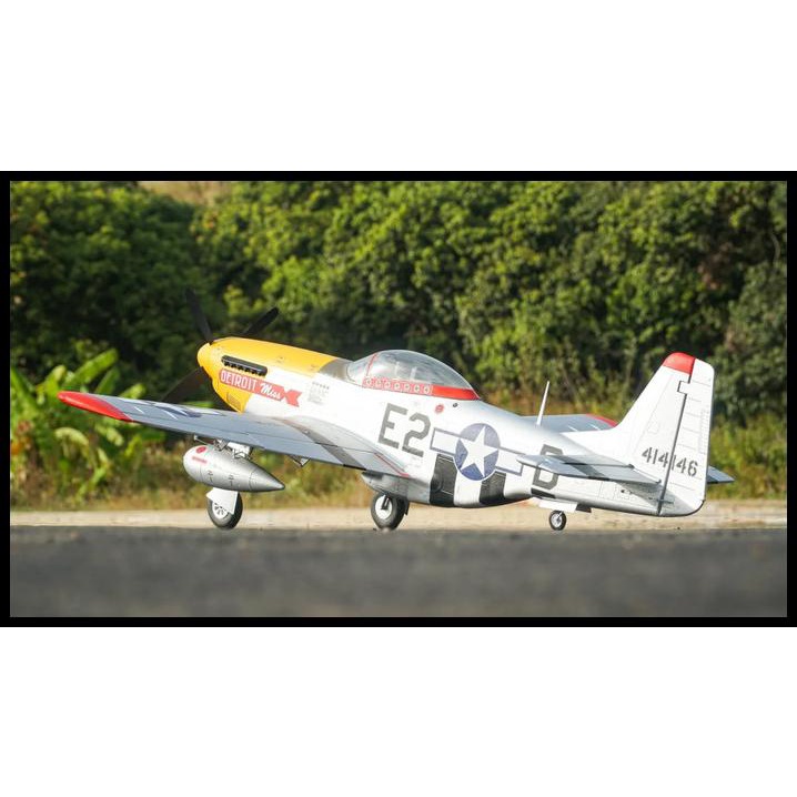 Promo Mainan Rc Pesawat Airplane P-51 Mustang 1100Mm Pnp V2 "Detroit Miss"