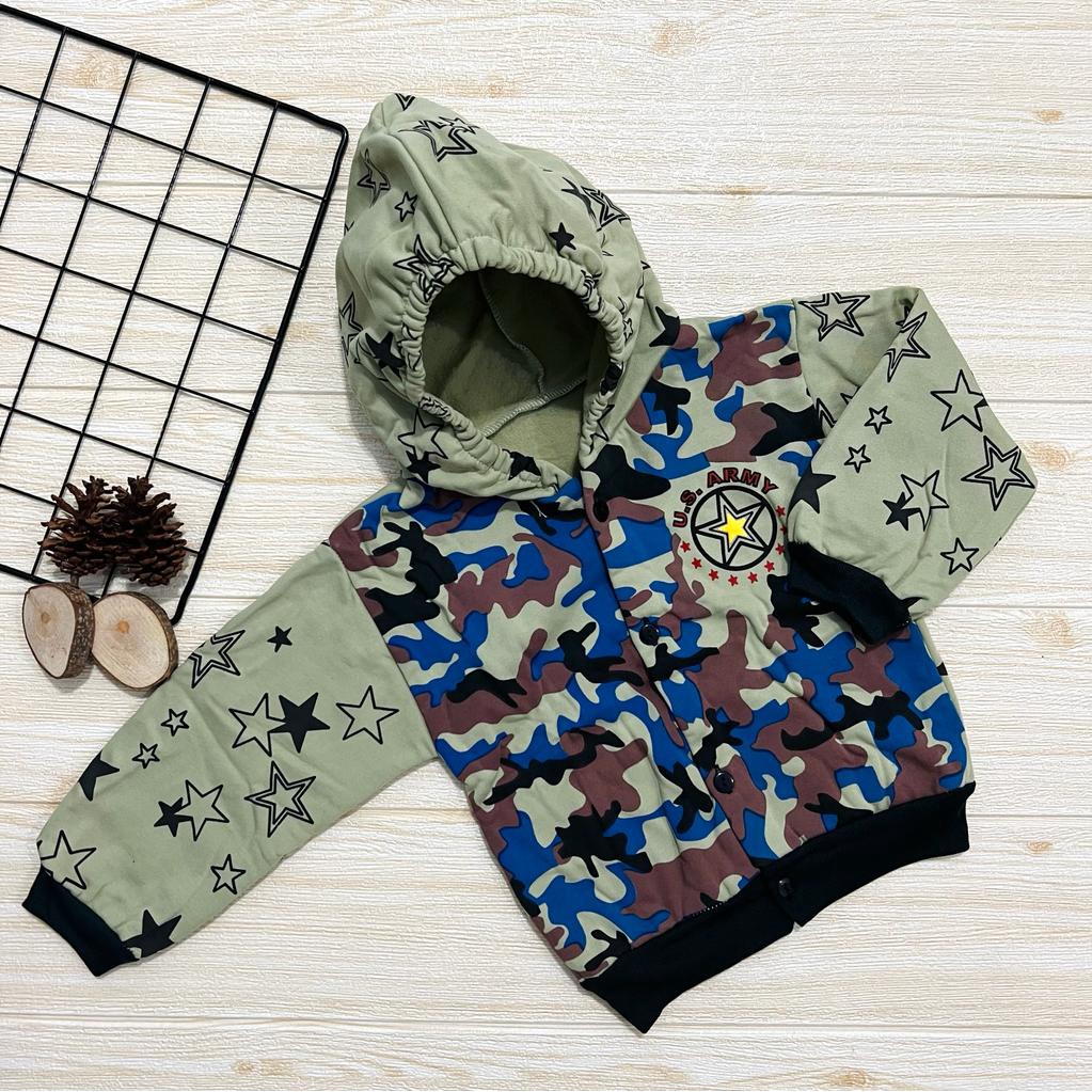 COD Bayar Di Tempat Jaket bayi laki-laki motif army bahan bagus pakaian anak cowo