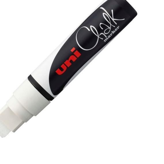 

UNI Chalk Marker PWE-17K Marker Pen (Extra Broad Chisel Tip) - White