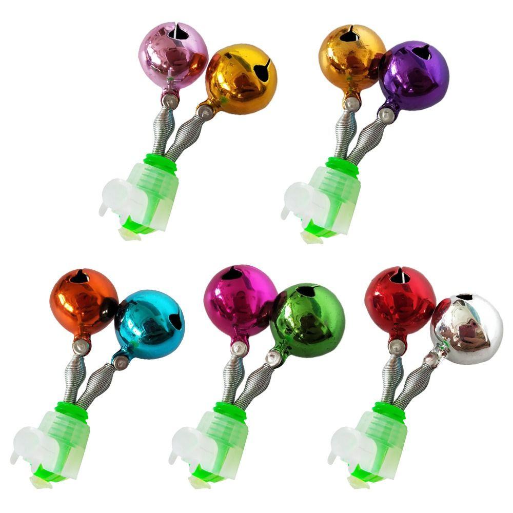 Preva 5pcs Bell Siaga Pancing Warna Warni Portable Tahan Lama Rod Tackle