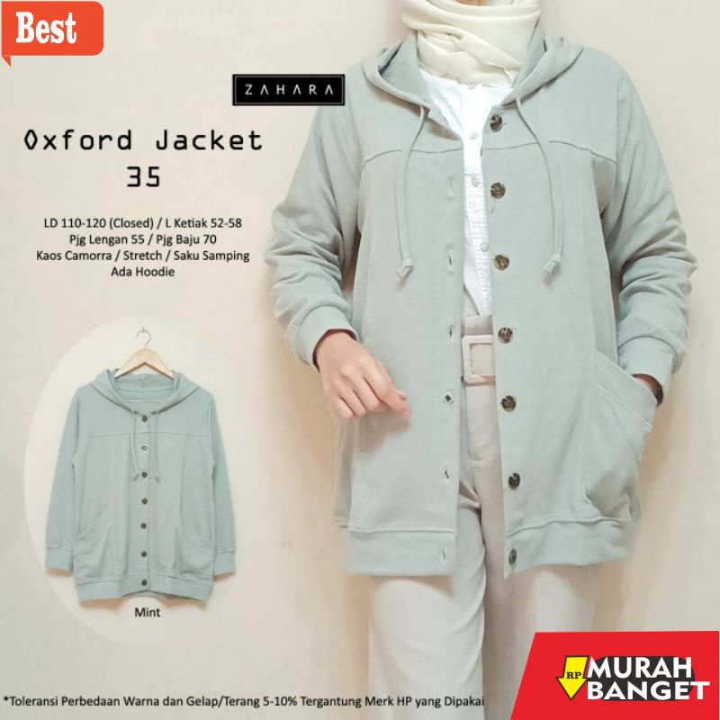 jaket wanita kekinian 2022 OXFORD JACKET SERIES 35 Original Produk ZAHARA